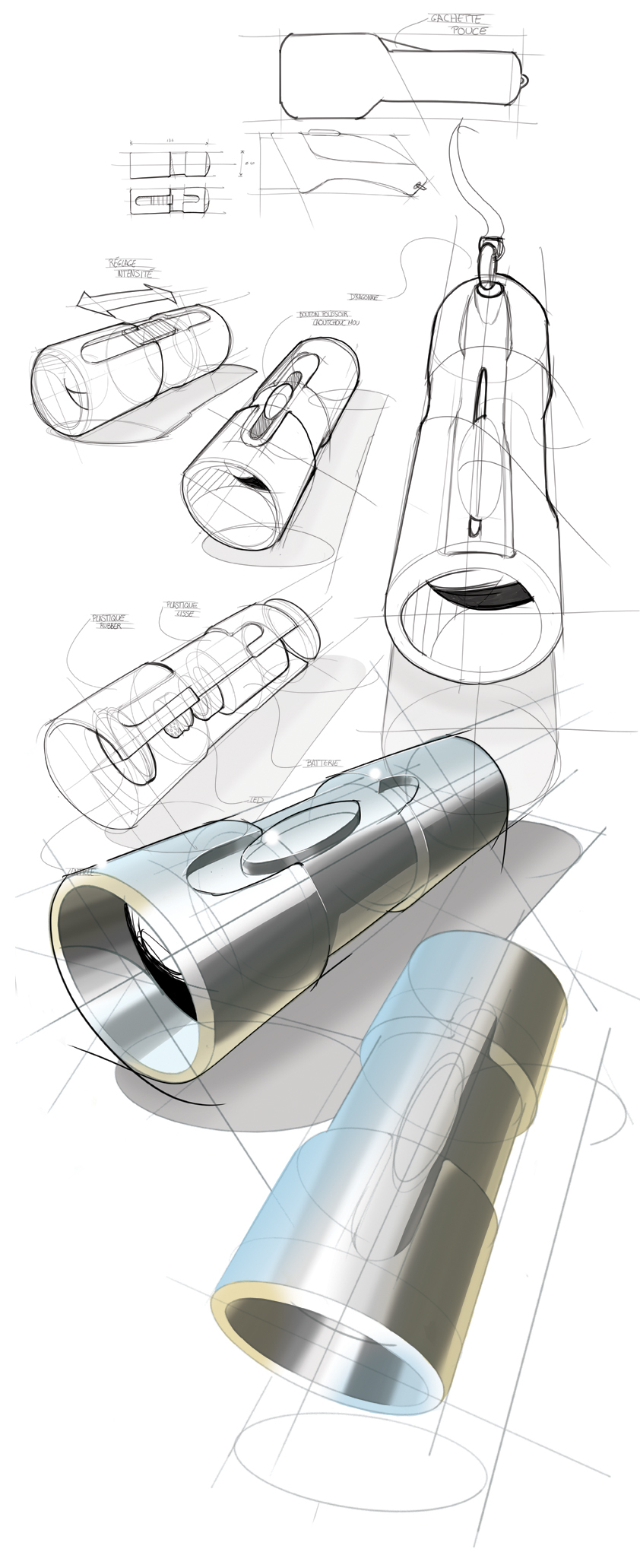 sketch，marker pen，Tristan Riaud，Hand drawn products，ps，