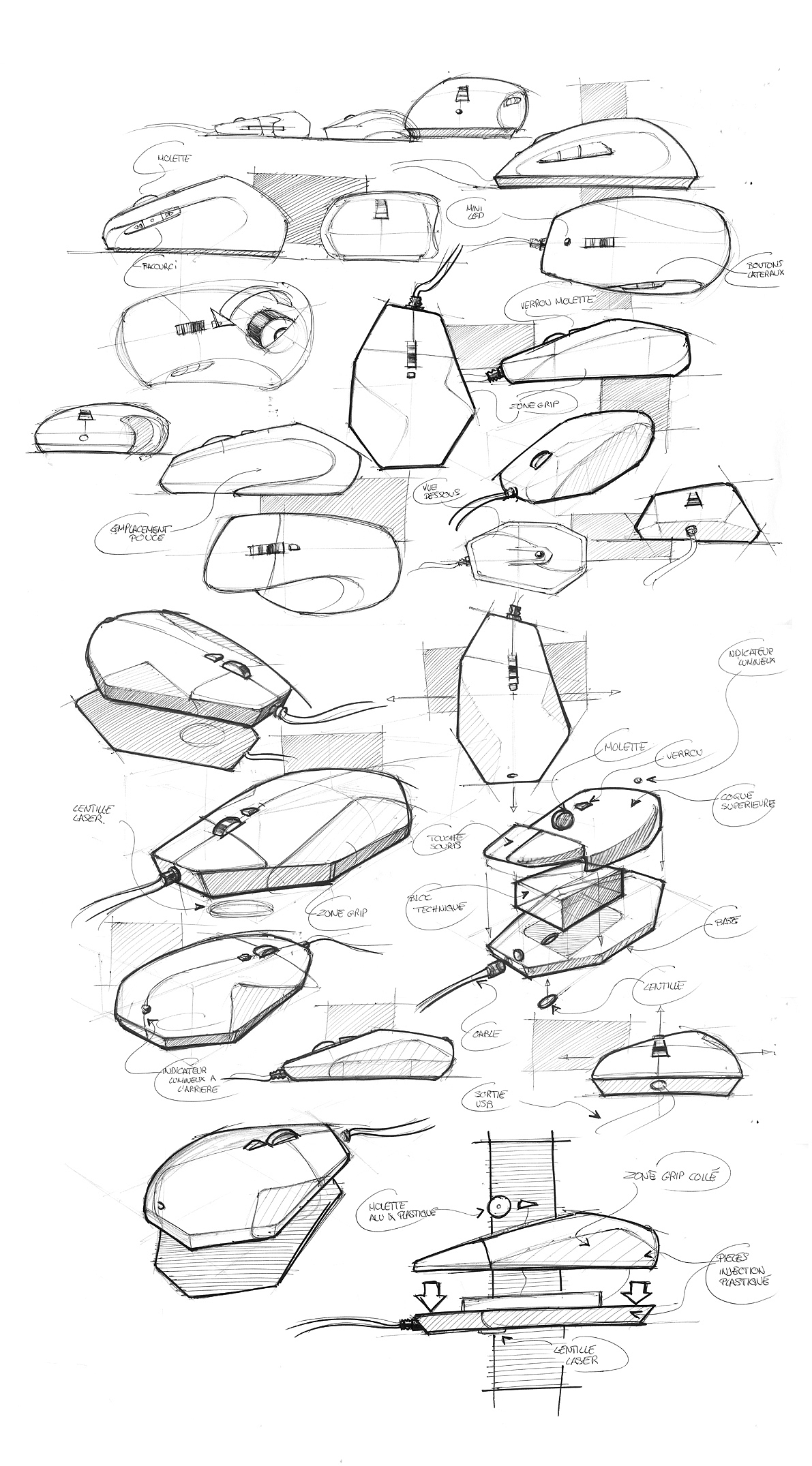 sketch，marker pen，Tristan Riaud，Hand drawn products，ps，