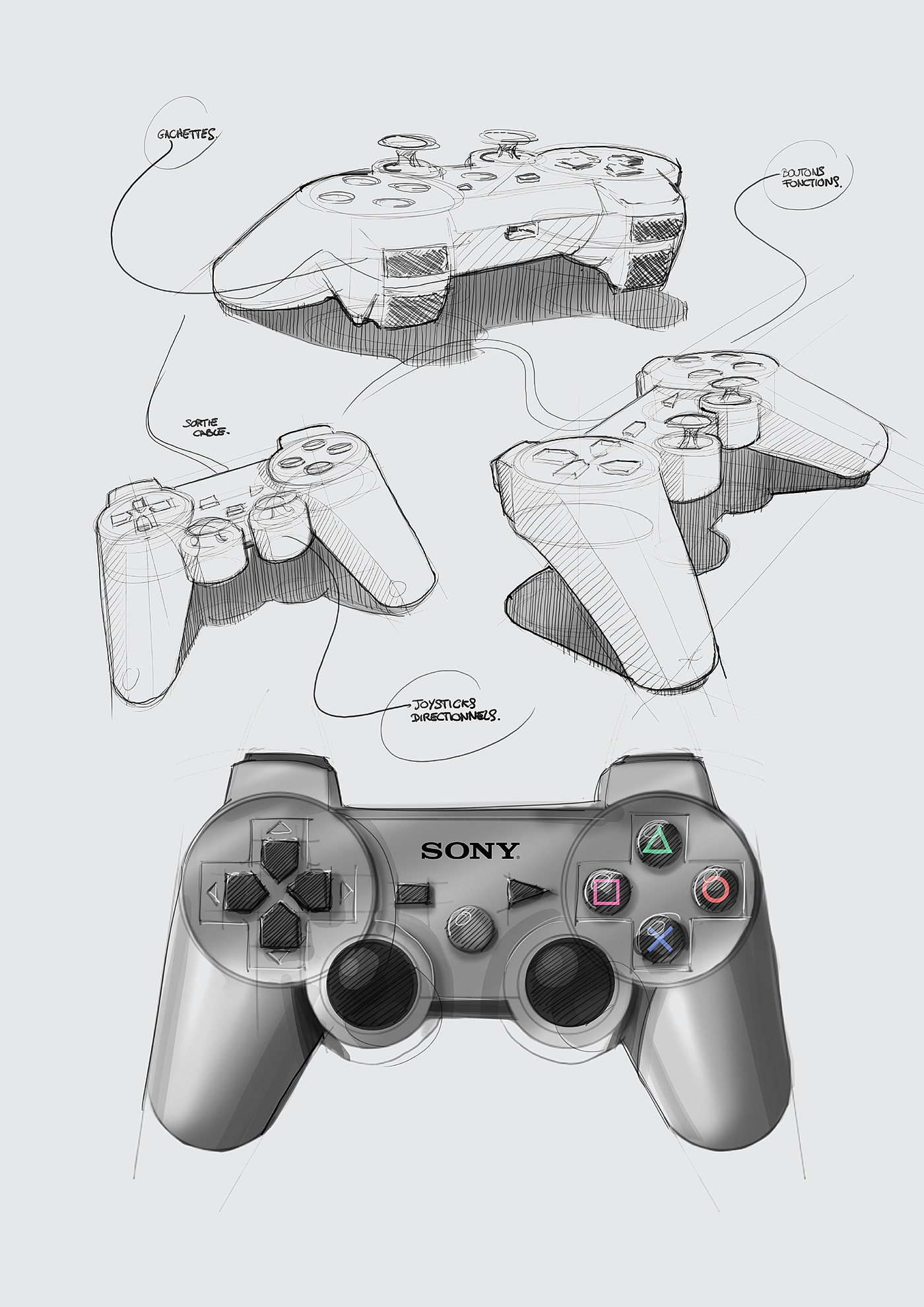 sketch，marker pen，Tristan Riaud，Hand drawn products，ps，