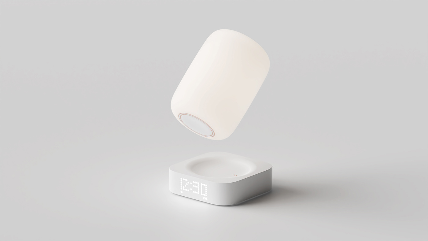 white，CASPER，alarm clock，time，lighting，