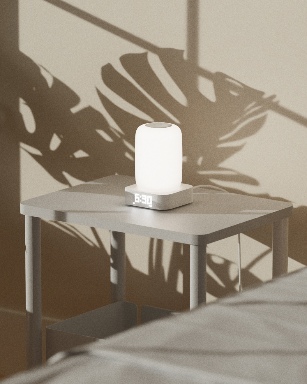 white，CASPER，alarm clock，time，lighting，