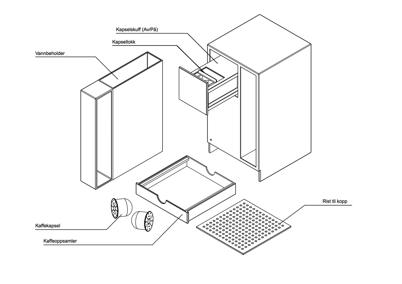 Coffee machine，small-scale，concise，Household Electric Appliances，