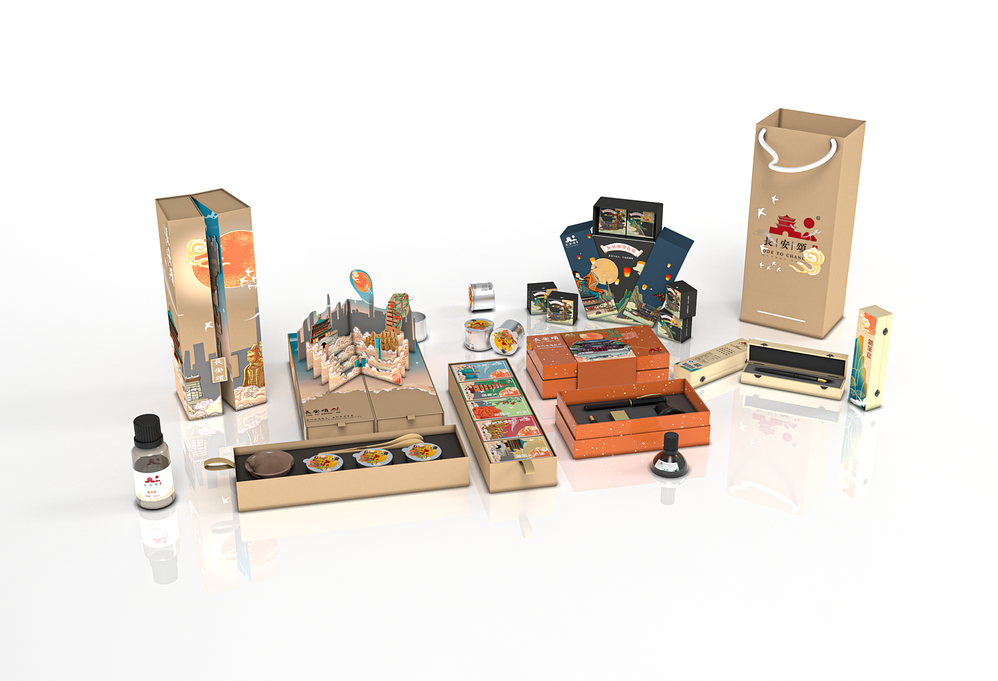 Cultural creation，packing design，Illustration，Chang'an，