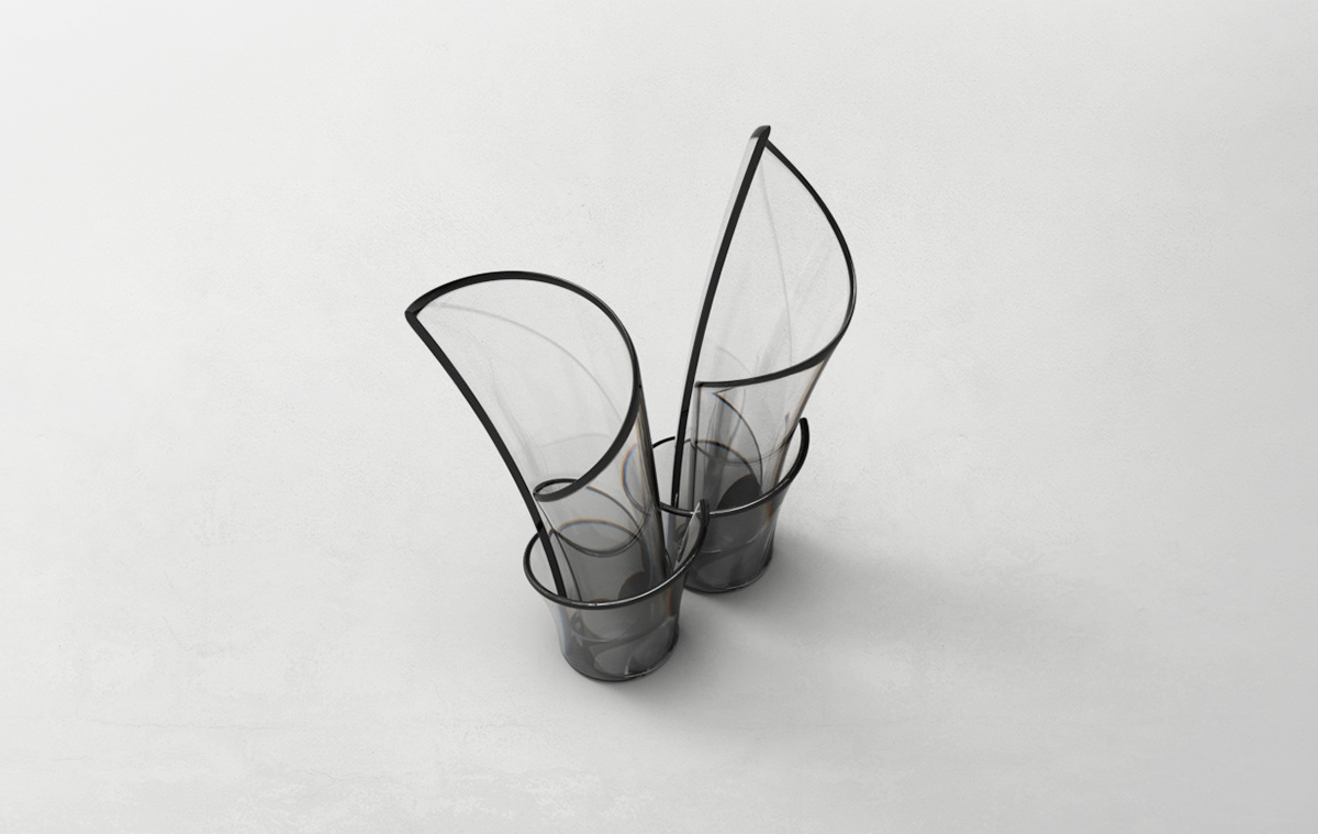 Zen，Flower art，vase，industrial design，Glass，Acrylic，flower arrangement，Arts and Crafts，