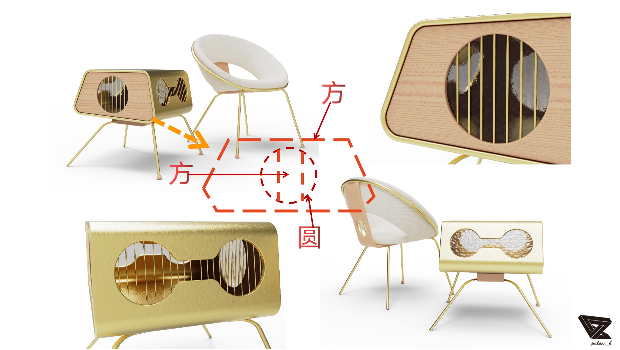 New Chinese furniture，National style，Log wind，Modern minimalism，