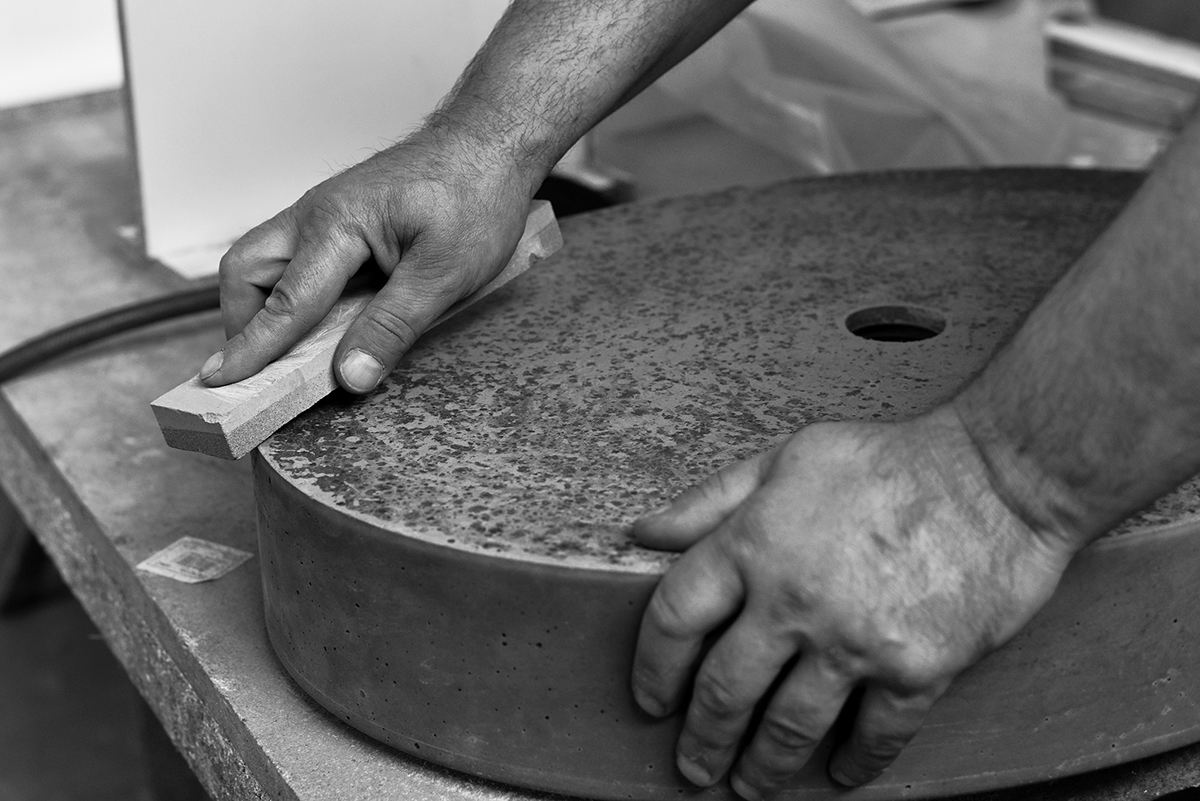 Washbasin，pool，Ovum concrete washbasin，texture，Natural bubble，