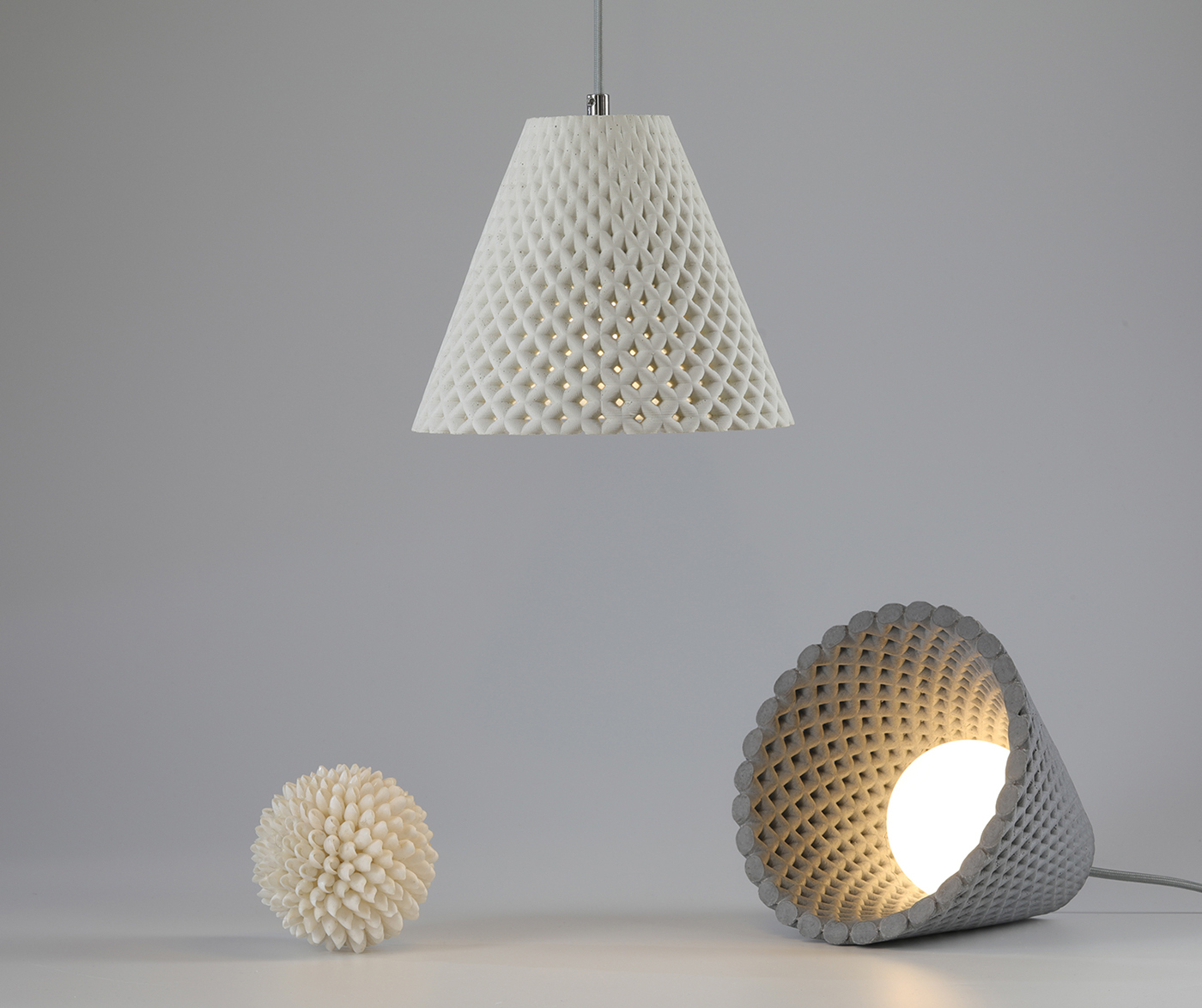 lamps and lanterns，inspiration，Sunflower，concrete，Spiral，Light bulb:，Aesthetic feeling，