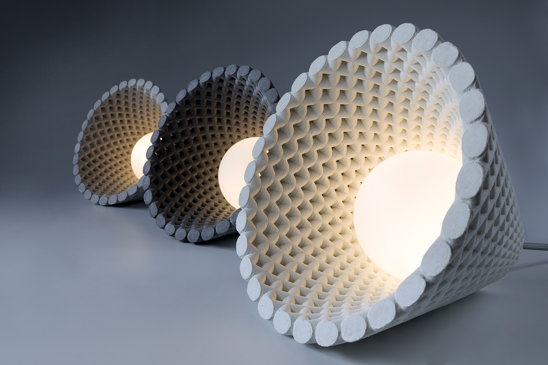 lamps and lanterns，inspiration，Sunflower，concrete，Spiral，Light bulb:，Aesthetic feeling，