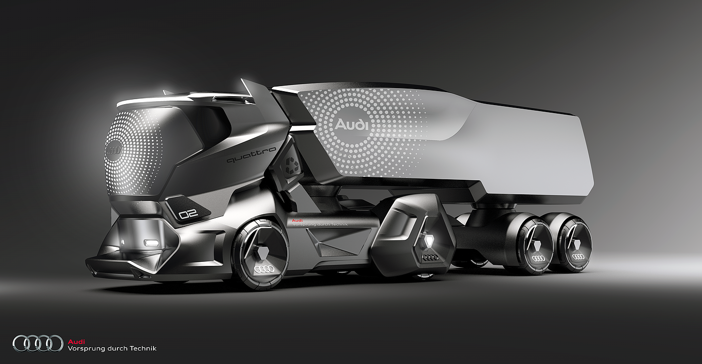 audi，audi，HMV，truck，conceptual design，modeling，Alias software，