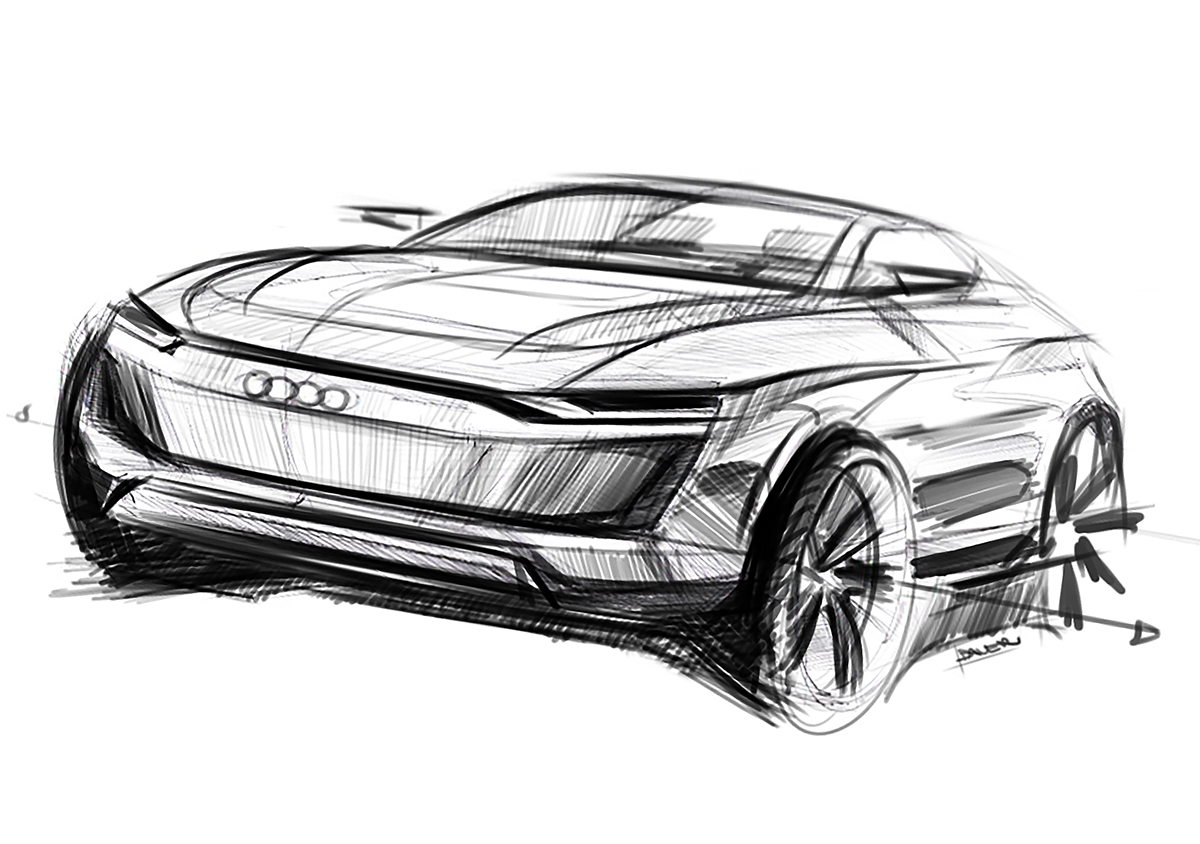 Lorenz Bauer，Hand drawn car，sketch，
