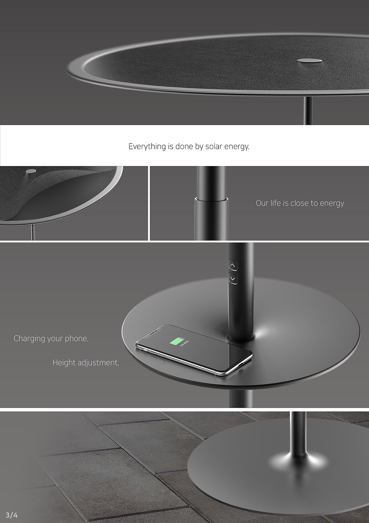 sunshade，outdoors，Wireless charging，