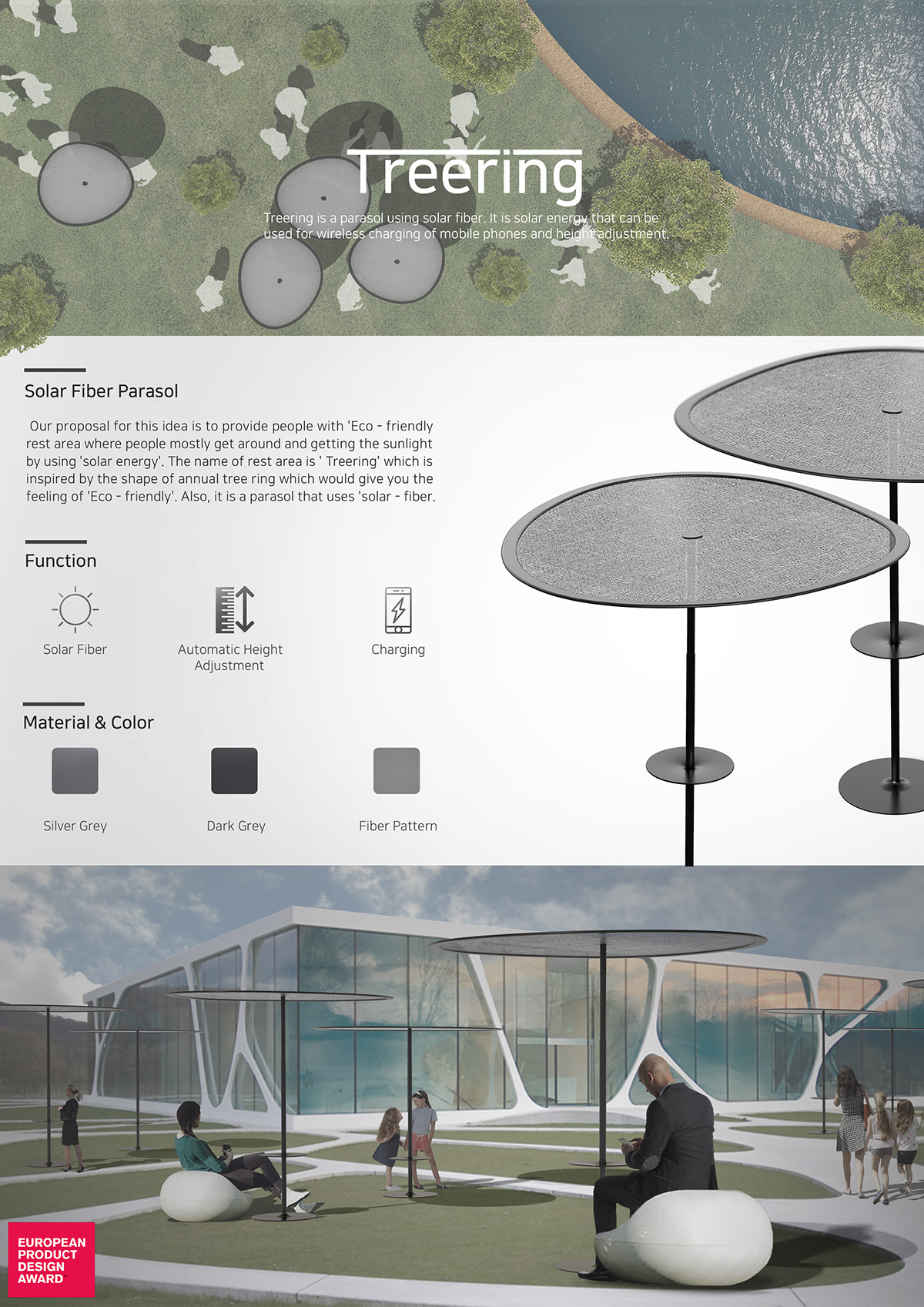 sunshade，outdoors，Wireless charging，