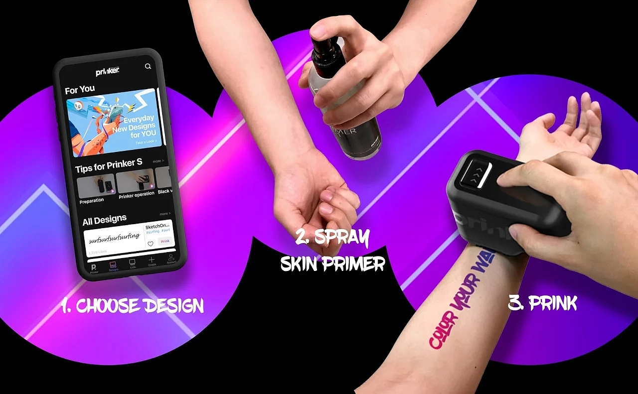 printer，tattoo，pattern，
