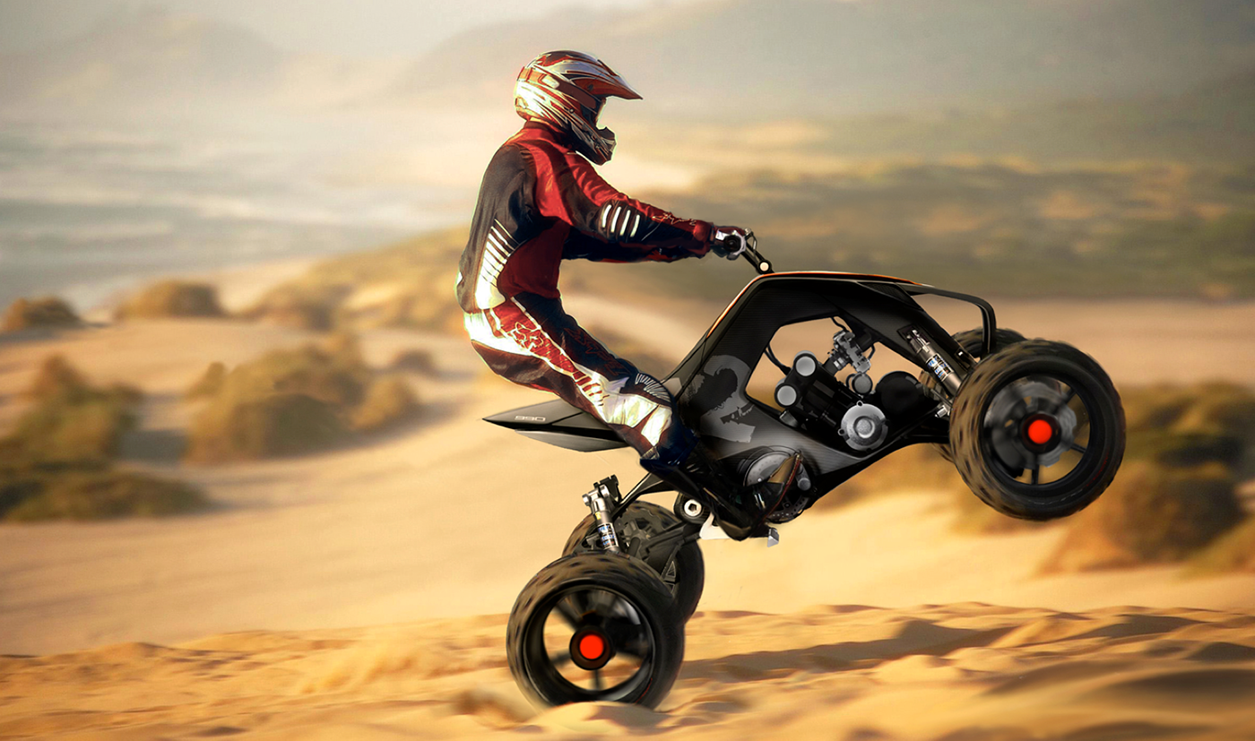 KTM X2 HYBRID，Hybrid electric vehicle，ATV snowmobile，vehicle，