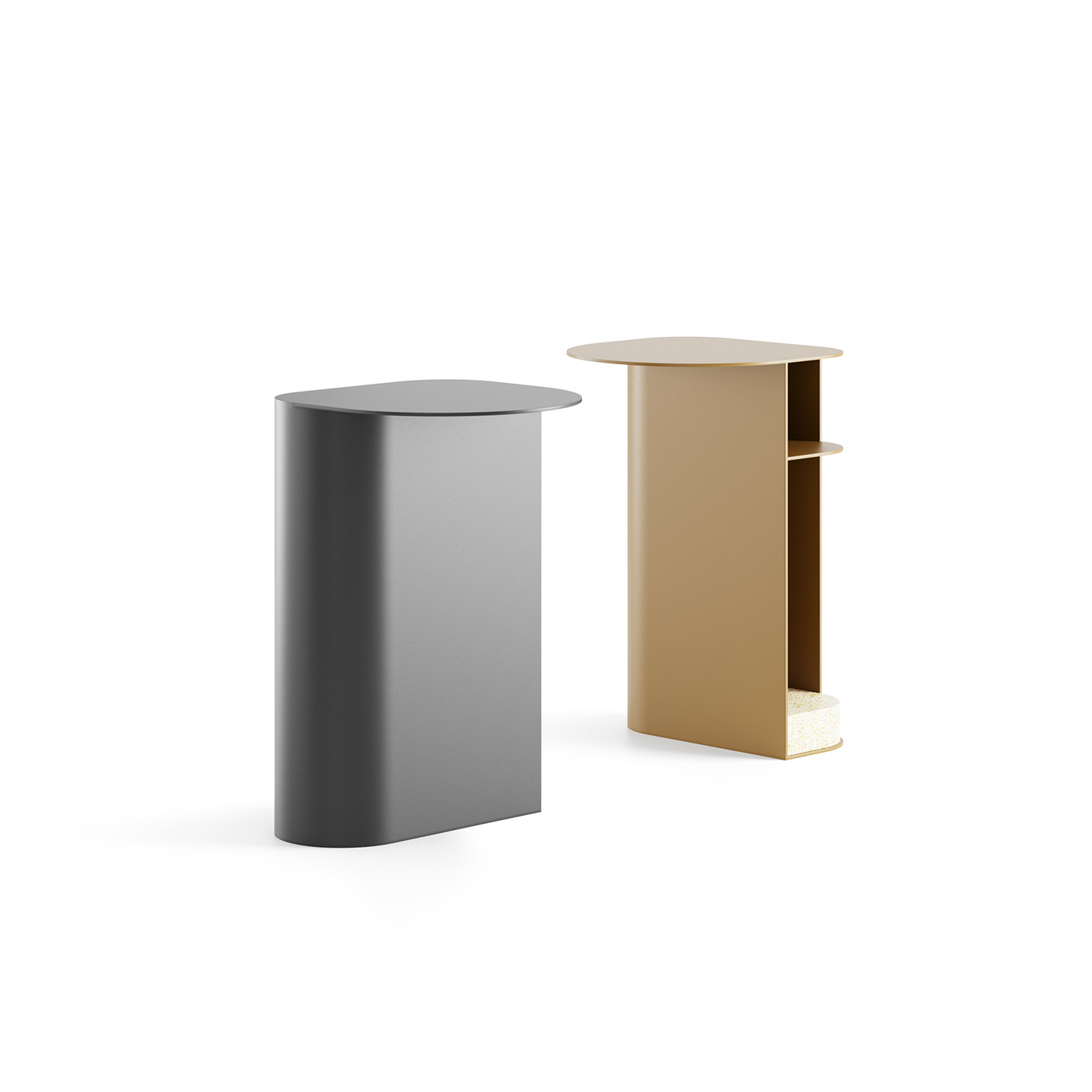 Side table，Metal，bookshelf，