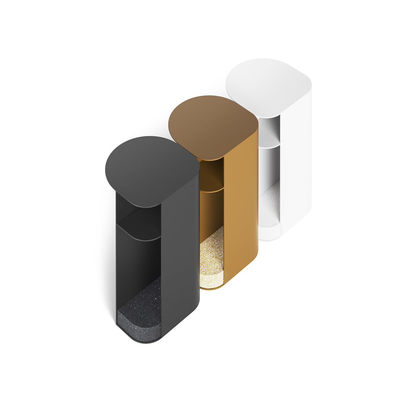 Side table，Metal，bookshelf，