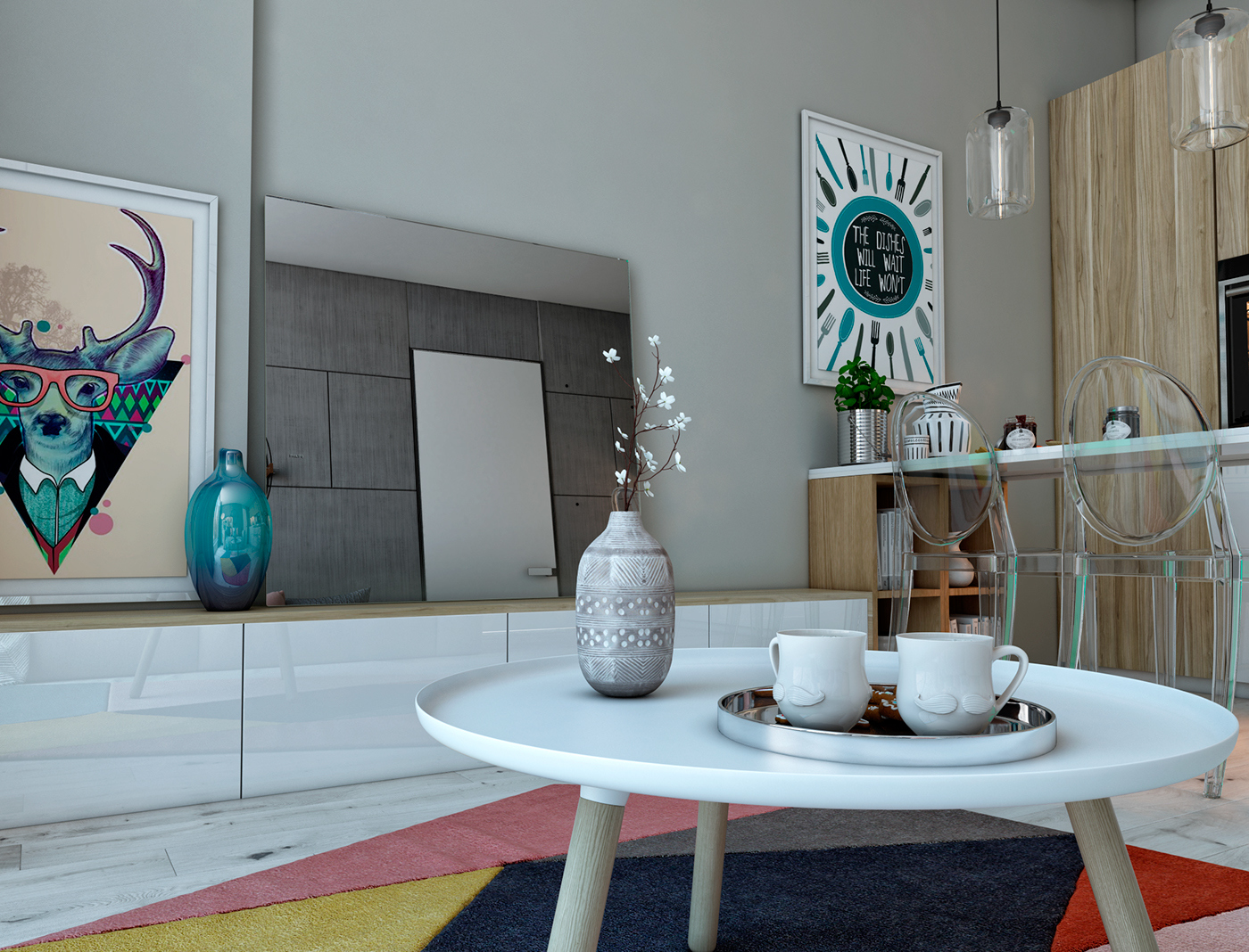 furniture，Home Furnishing，fresh，Sen NV，Illustration decoration，