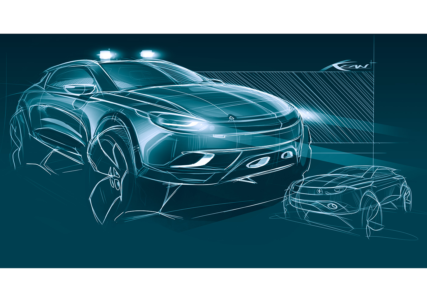 Graffiti，works，illustration，Side work，automobile，