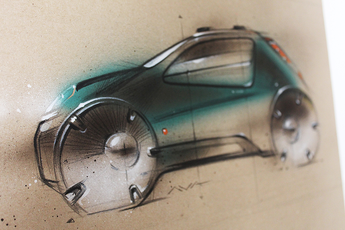 Sketch，automobile，vehicle，Hand drawn，