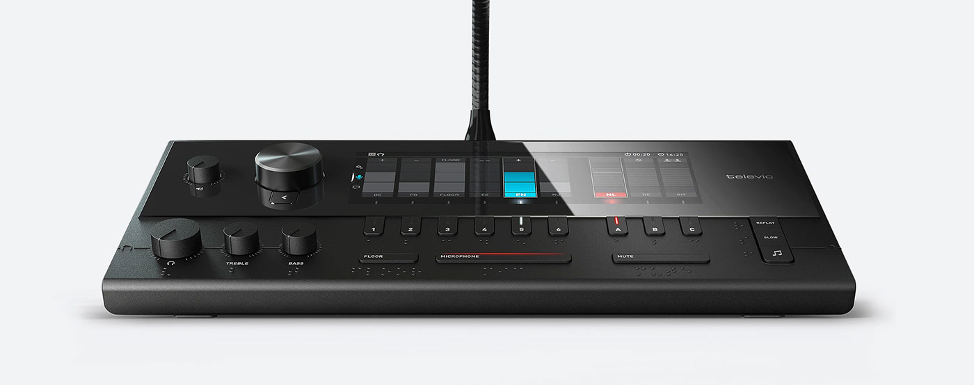 Televic，Translation desk，equipment，dialogue，