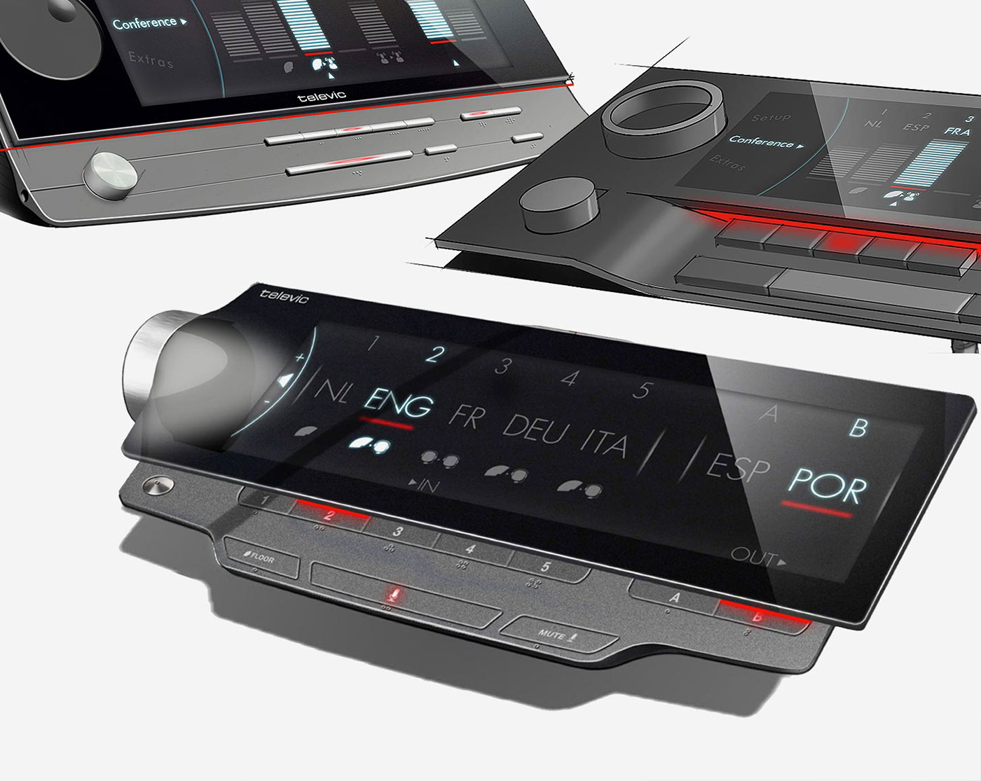 Televic，Translation desk，equipment，dialogue，