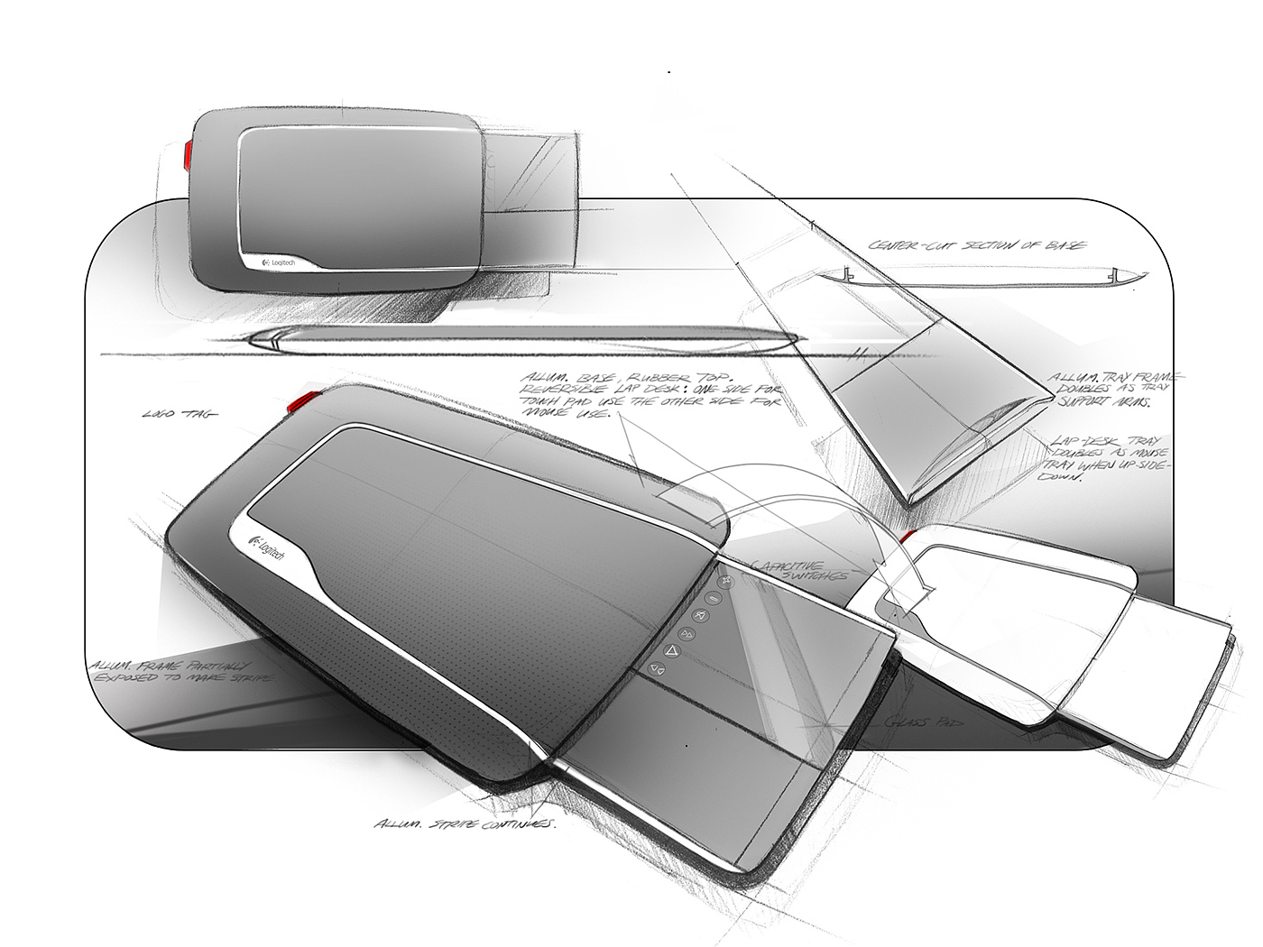 Logitech Lapde，wacom ，Digital plate，