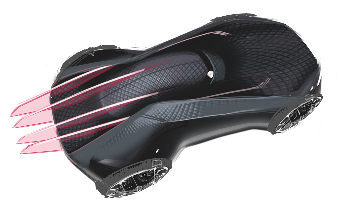 automobile，Hand drawn，informal essay，ps，