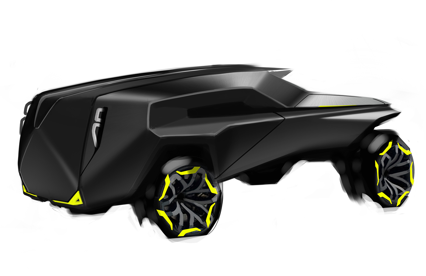 automobile，Hand drawn，informal essay，ps，