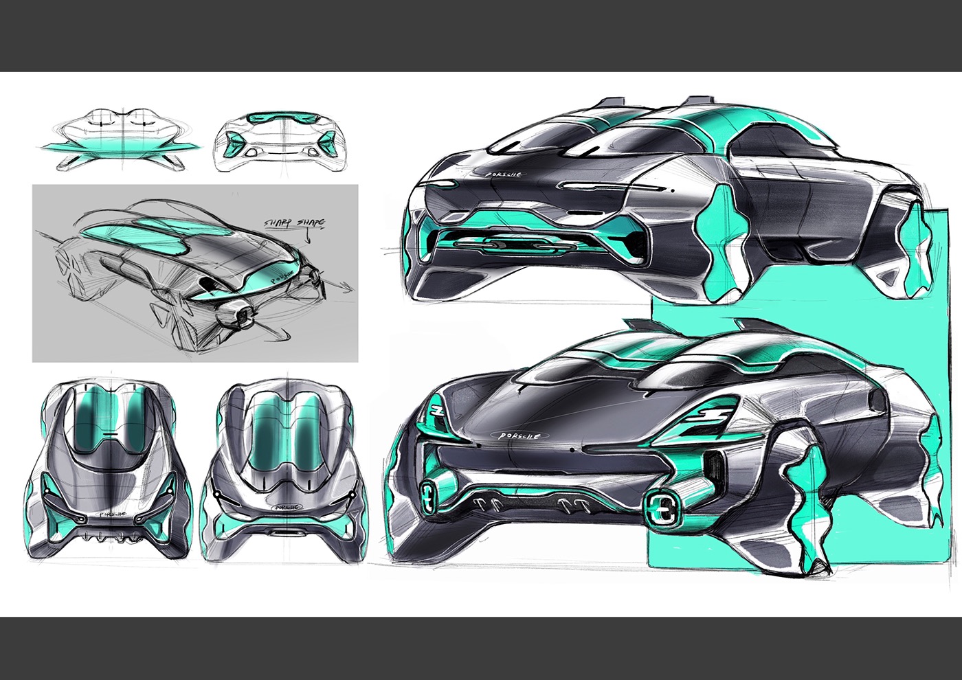 automobile，Hand drawn，automation，sketch，