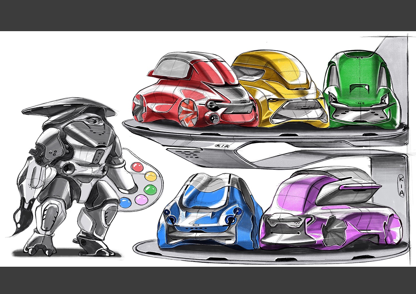 automobile，Hand drawn，automation，sketch，