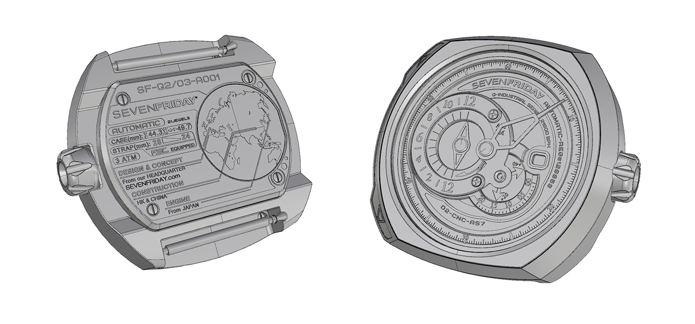 Seventh quarter/，Wrist watch，Mechanics，