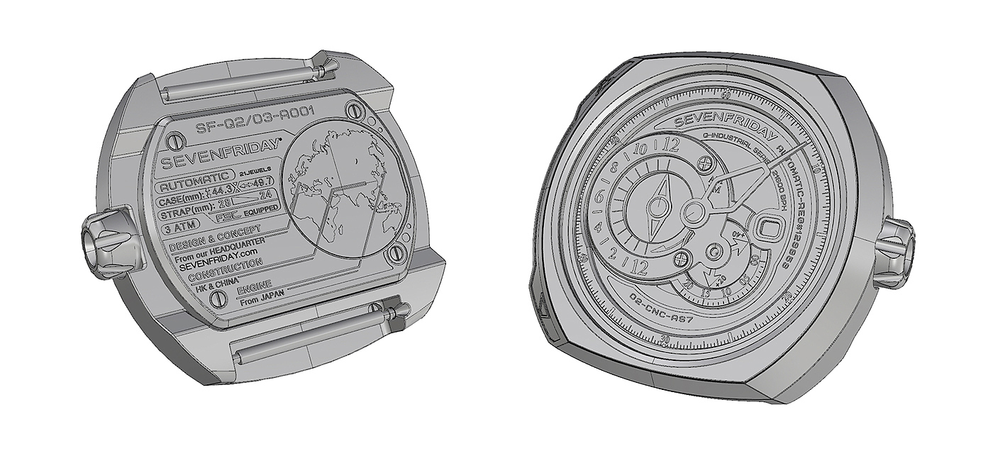 Seventh quarter/，Wrist watch，Mechanics，