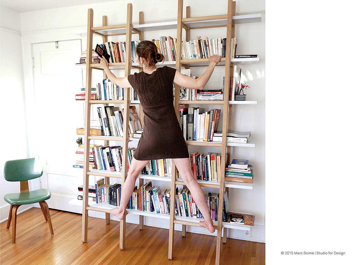 industrial design，Home design，Creative furniture，bookshelf，ladder，2016Adesign，gold prize，