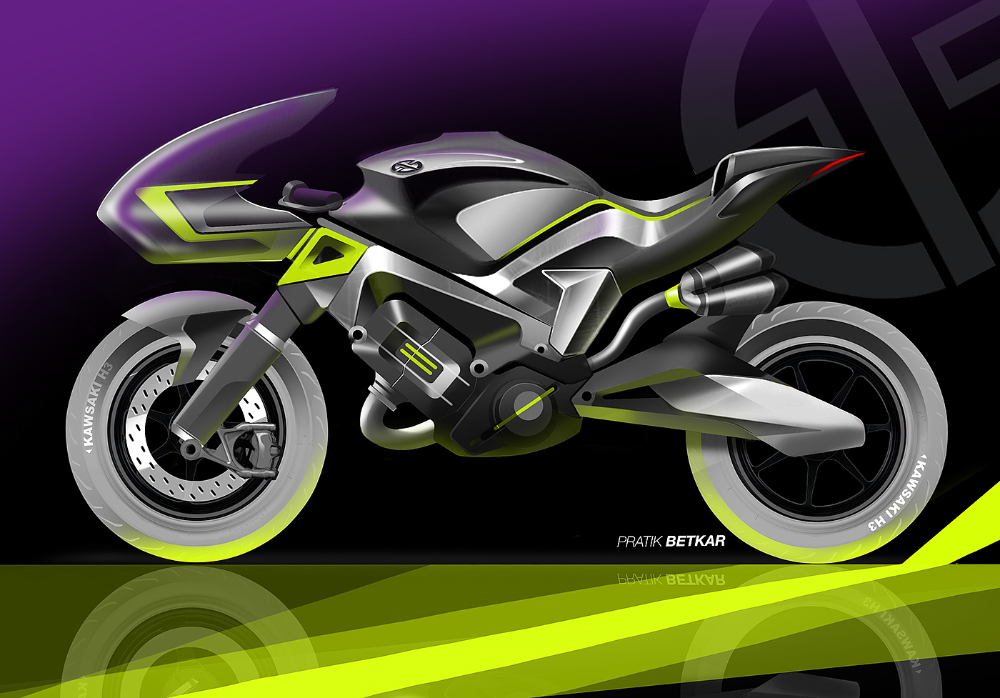 Hand drawn，motorcycle，effect，