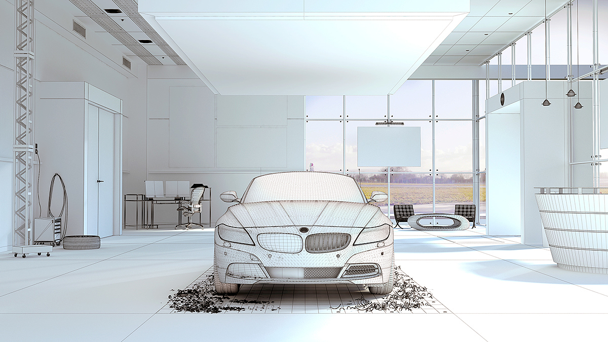 BMW Z4，Material comparison，Wood model rendering，Automobile design，industrial design，V-Ray Israel rendering，