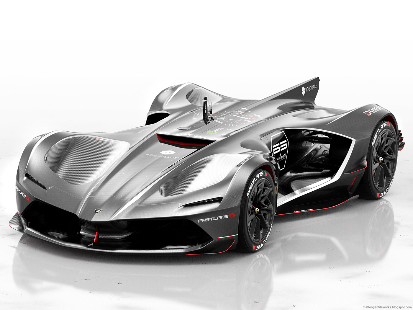 Lamborghini，Racing car，Screensaver，Cool，Automobile design，Autonomous racing，