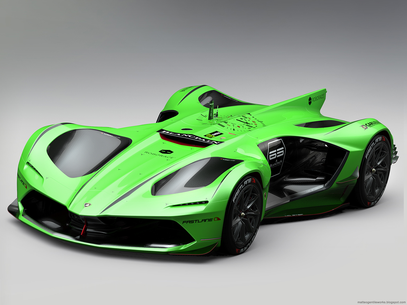 Lamborghini，Racing car，Screensaver，Cool，Automobile design，Autonomous racing，
