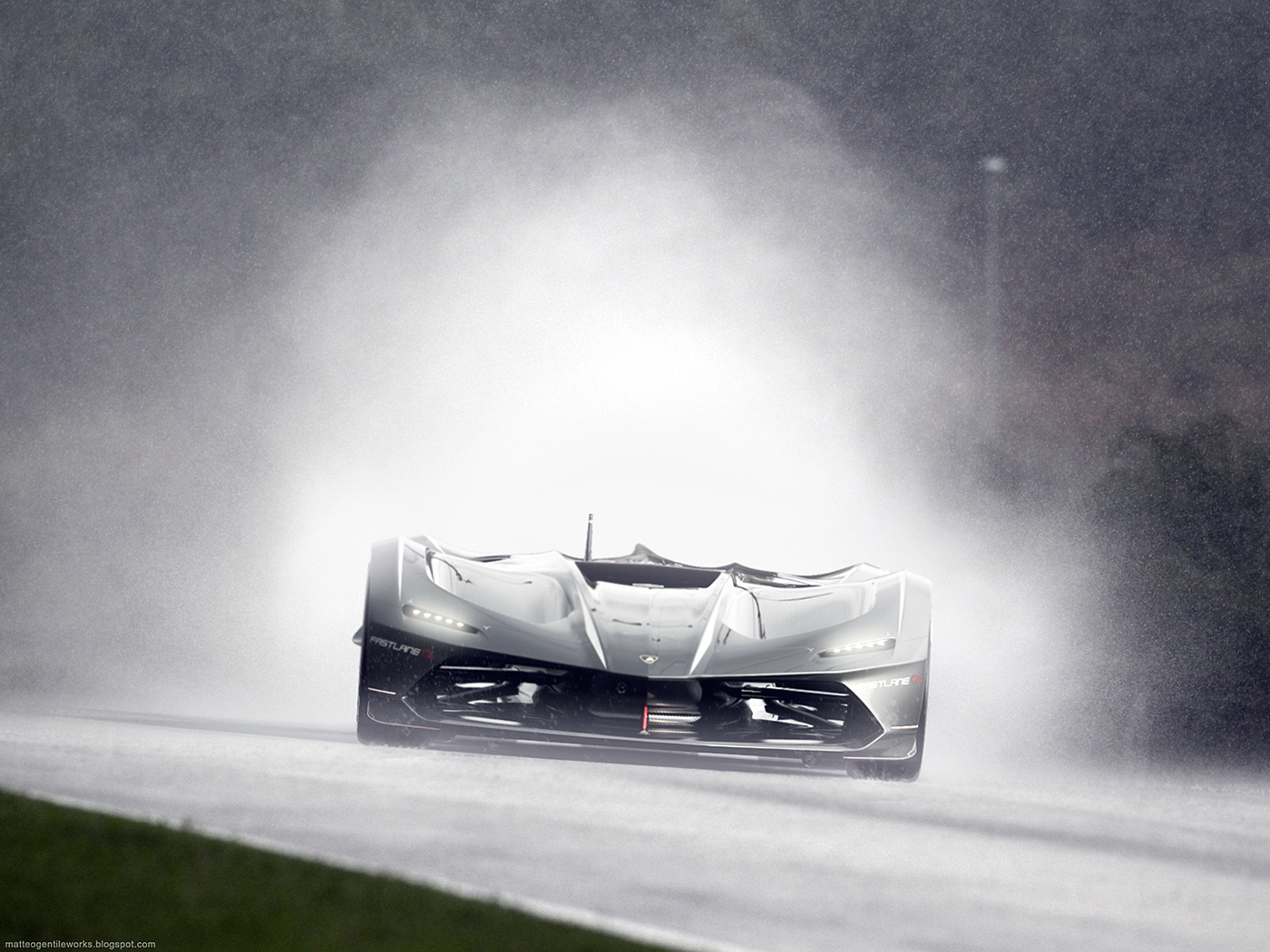 Lamborghini，Racing car，Screensaver，Cool，Automobile design，Autonomous racing，