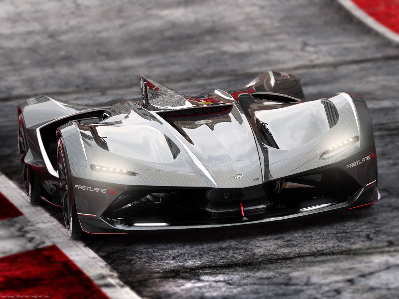 Lamborghini，Racing car，Screensaver，Cool，Automobile design，Autonomous racing，