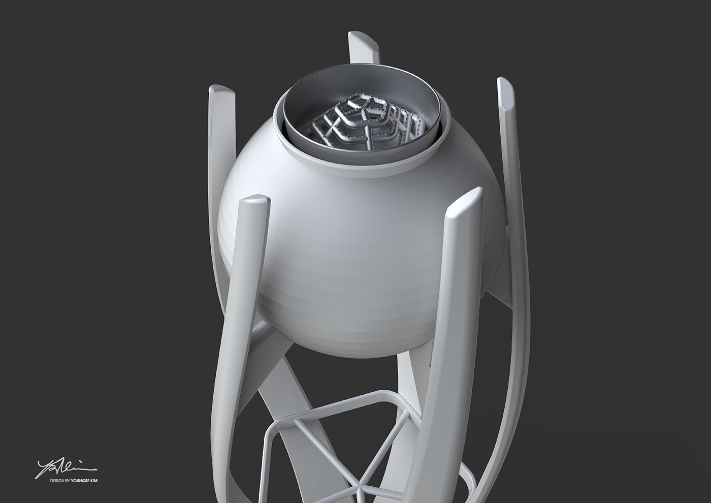 2018平昌奥运圣火采集台设计,用现代化的设计描述庄严神圣!