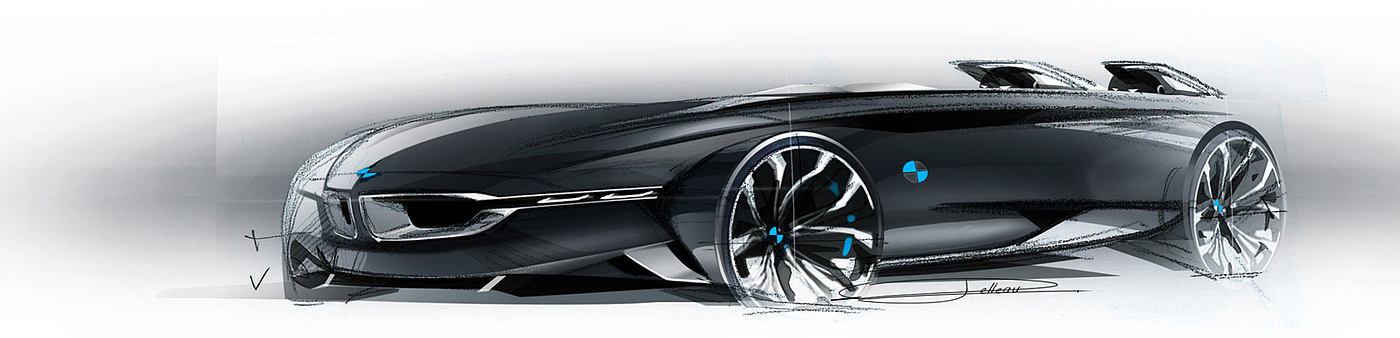 Anthony pelleau，BMW Concept Car，Automobile design，Cool car design，Automobile design sketch，Automobile design renderings，Automobile design context diagram，