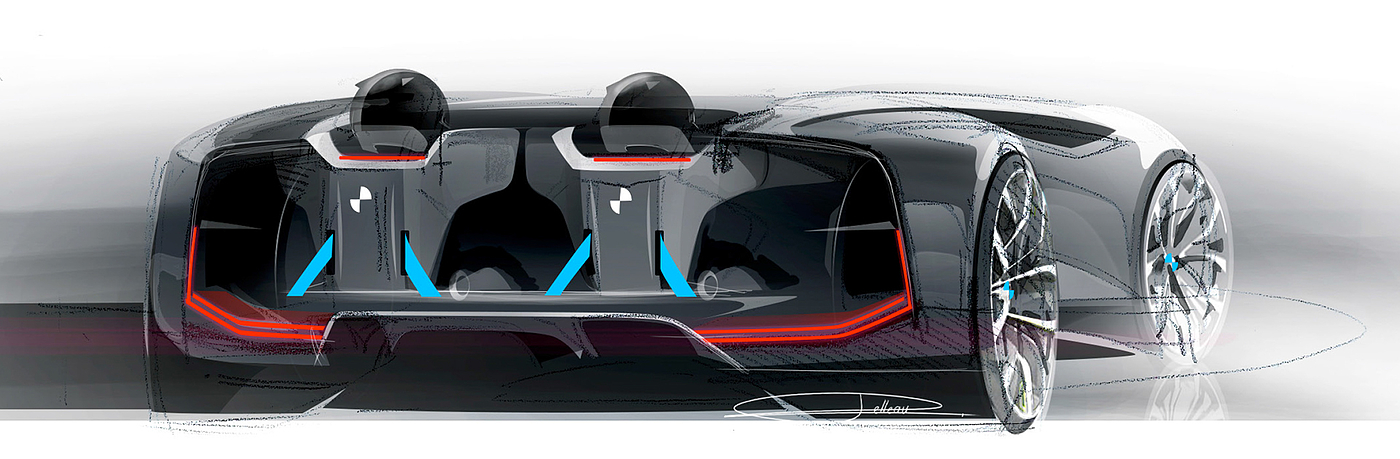 Anthony pelleau，BMW Concept Car，Automobile design，Cool car design，Automobile design sketch，Automobile design renderings，Automobile design context diagram，