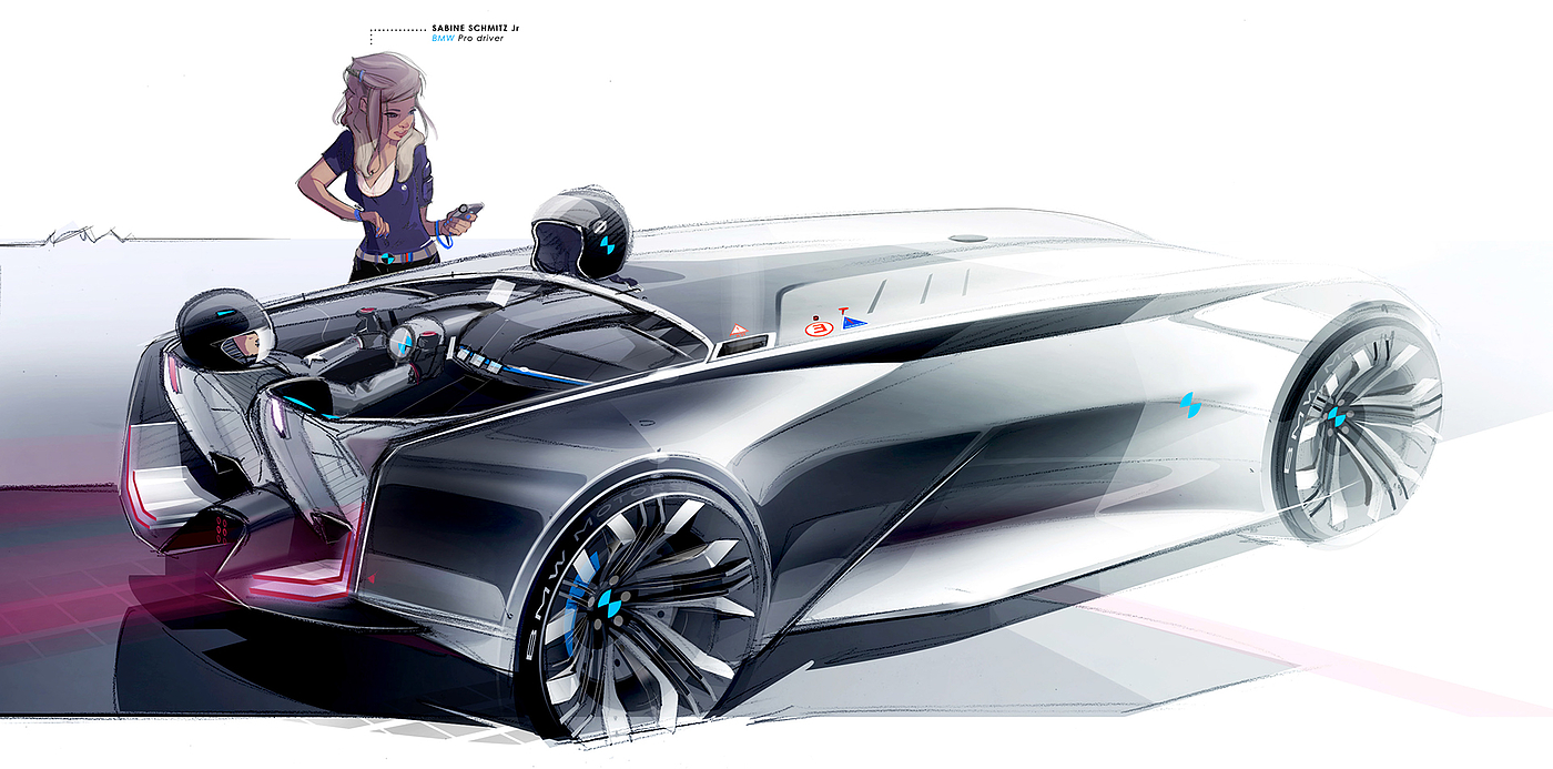 Anthony pelleau，BMW Concept Car，Automobile design，Cool car design，Automobile design sketch，Automobile design renderings，Automobile design context diagram，