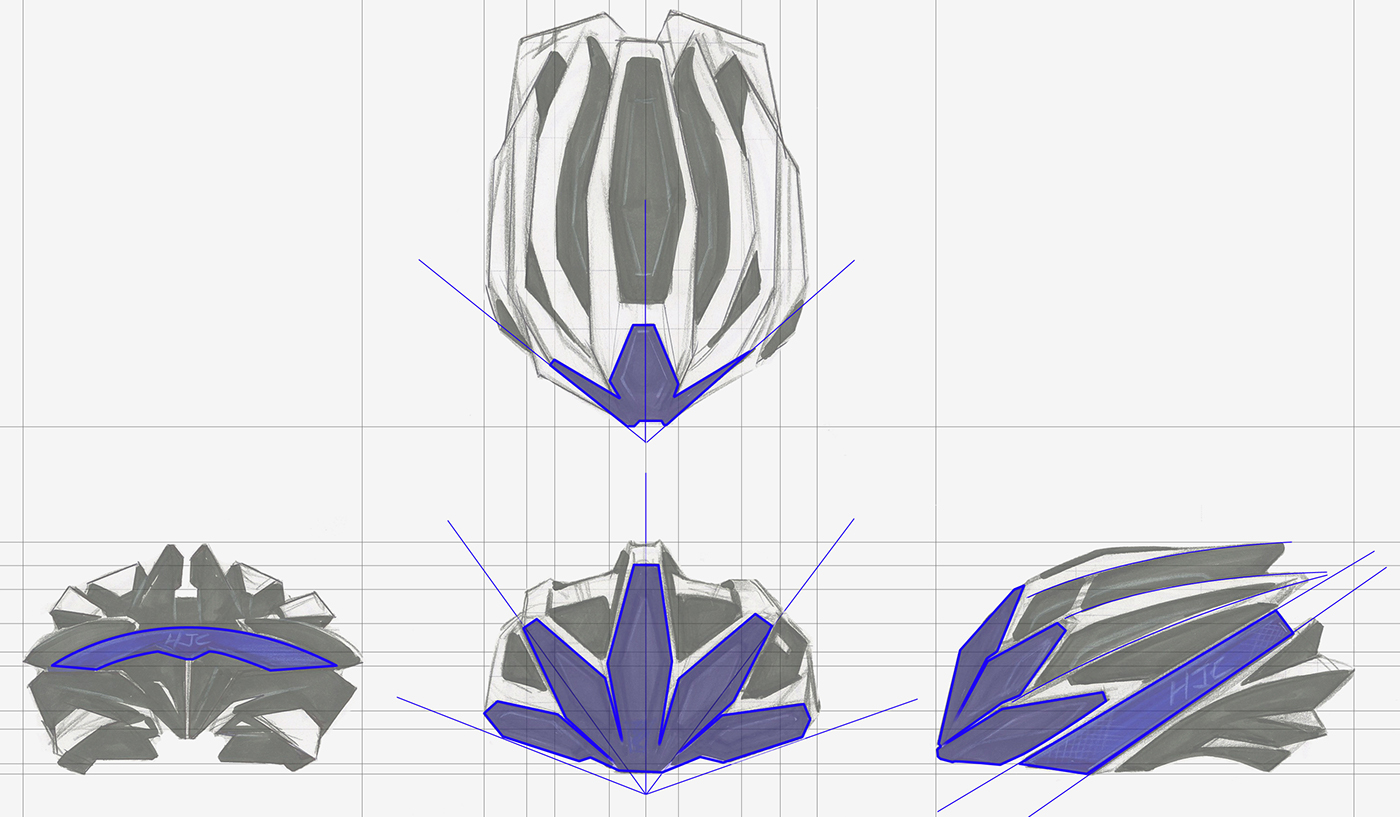 H-SONIC，Bicycle helmet，outdoors，product design，