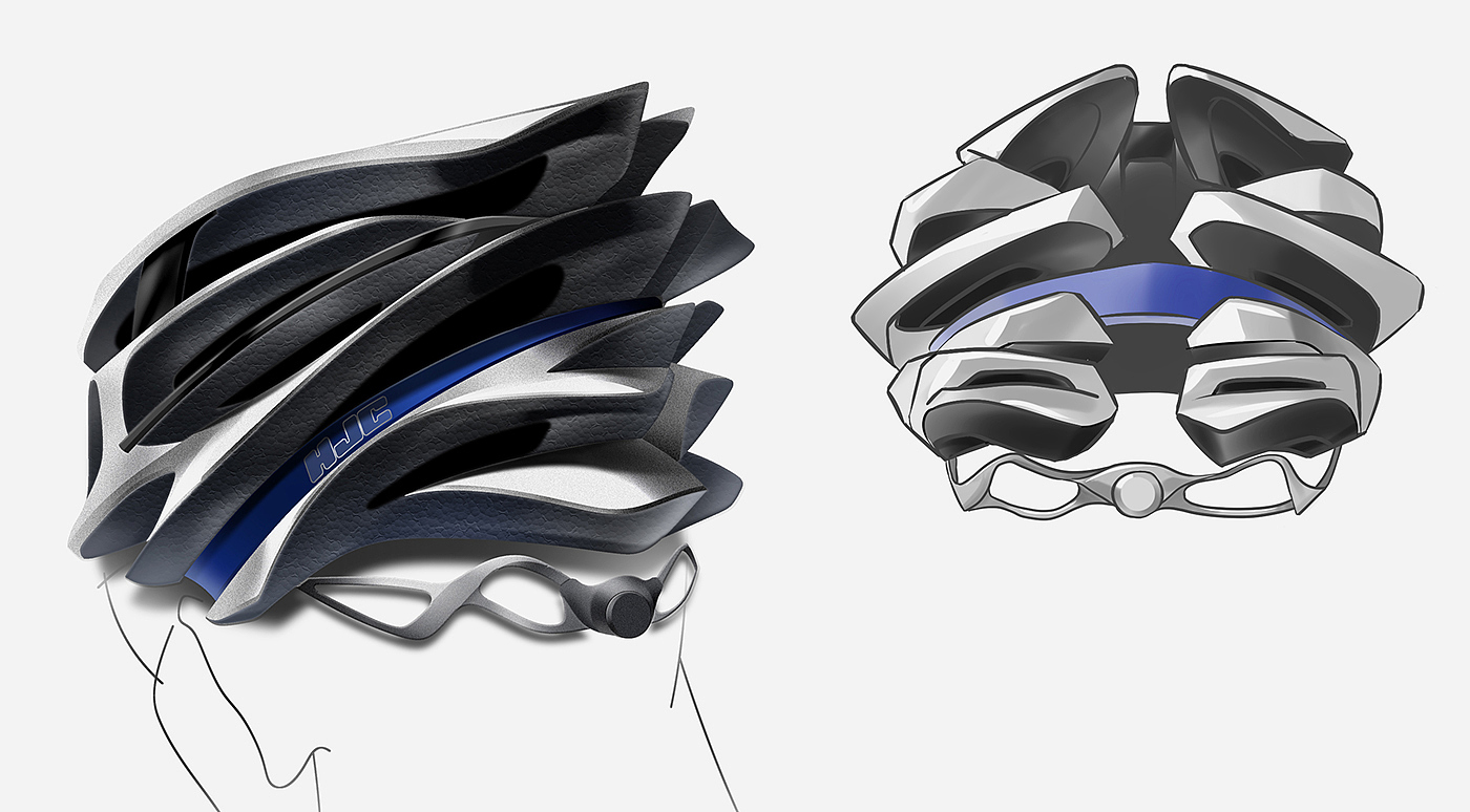 H-SONIC，Bicycle helmet，outdoors，product design，