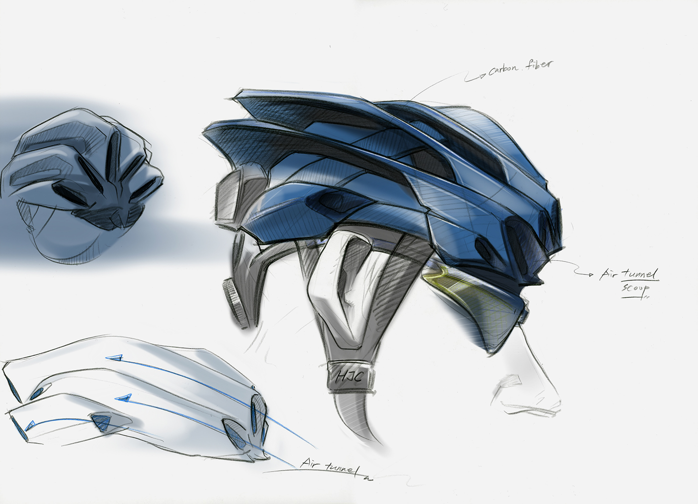 H-SONIC，Bicycle helmet，outdoors，product design，
