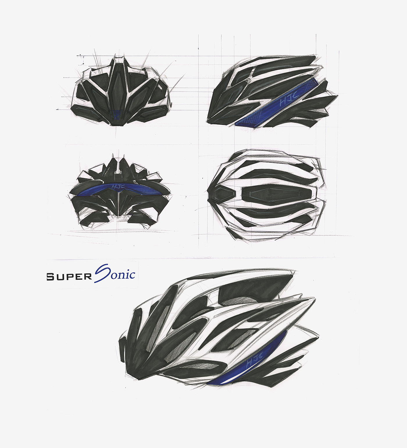 H-SONIC，Bicycle helmet，outdoors，product design，