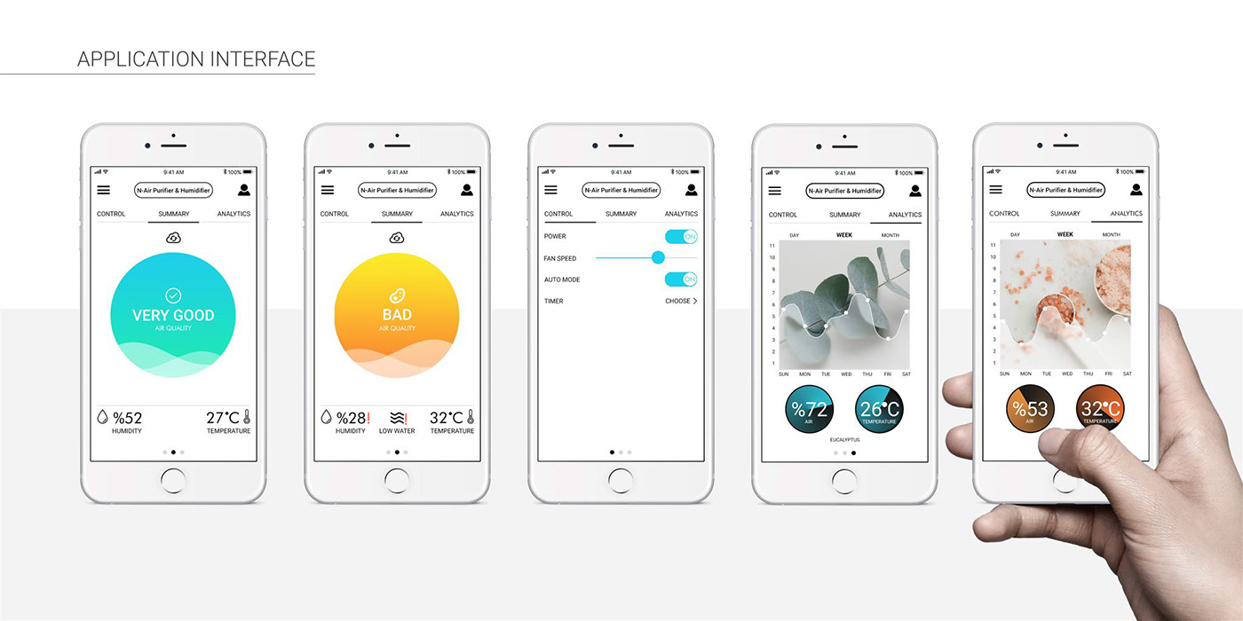 Medical design，Air purification humidifier，n-air，product design，