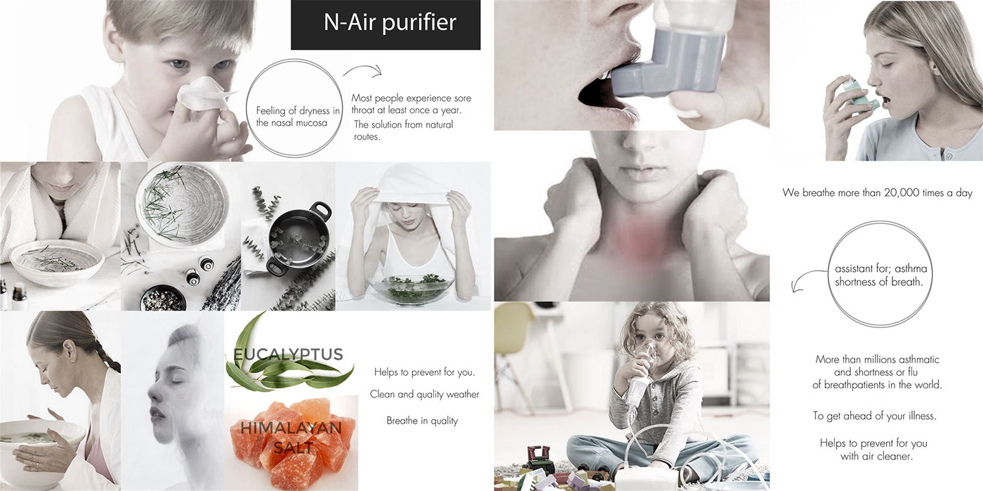 Medical design，Air purification humidifier，n-air，product design，
