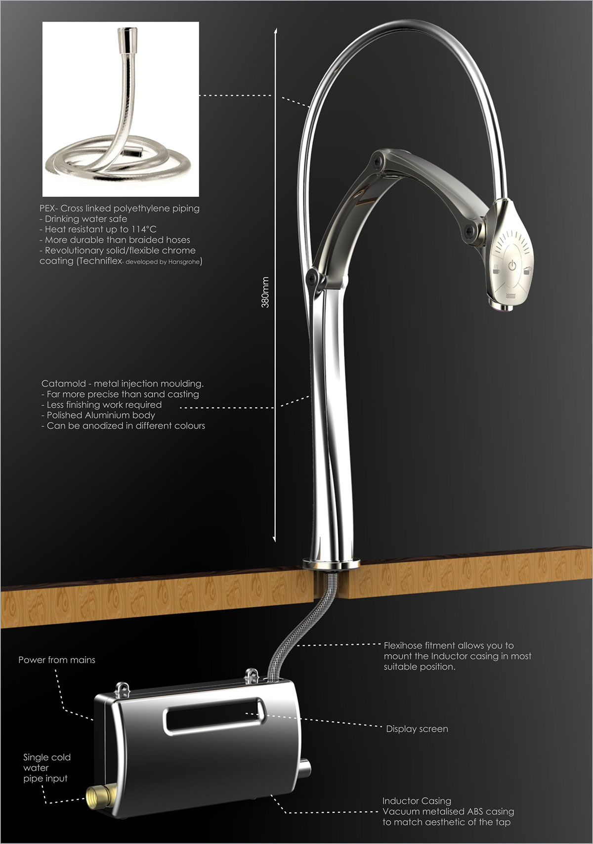 kitchen and toilet，water tap，structure，joint，interactive，